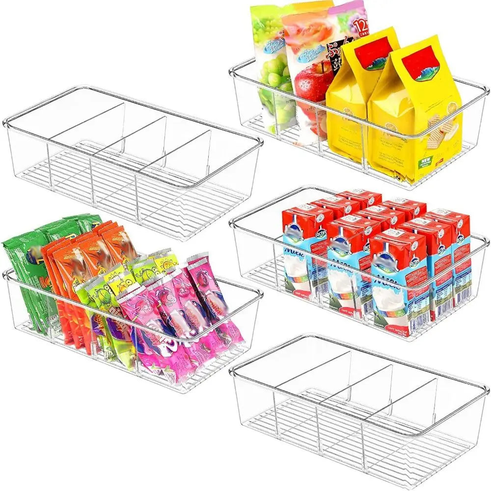 rangements cuisine transparent moderne sacs alimentaires boîtes stockage organisation réfrigérateur