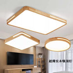 plafonnier moderne bois blanc lampe led ceiling touch switch minimaliste translucent