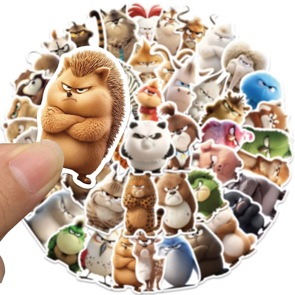 sticker personnages animés pixar différents couleurs dessin animé opaques autocollants étudiants bricolage 50 pièces