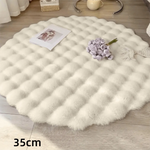 coussin doux blanc gris rose vert peluche moderne diametre 35cmwasher