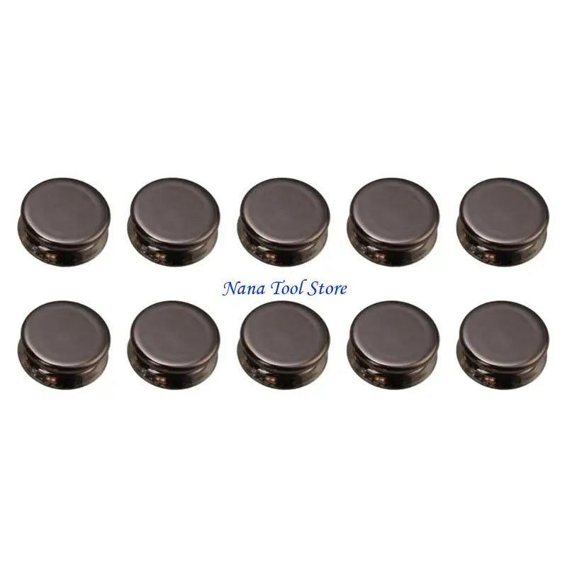 boutons pression métalliques modernes noir or argent opaques