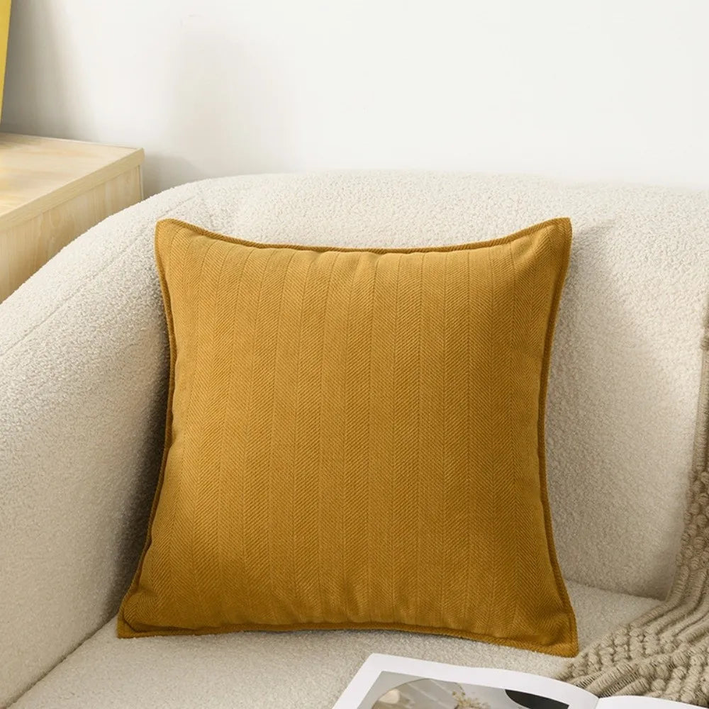 housses coussin carré polyester gris clair moderne non toxique 45x45cm fixations