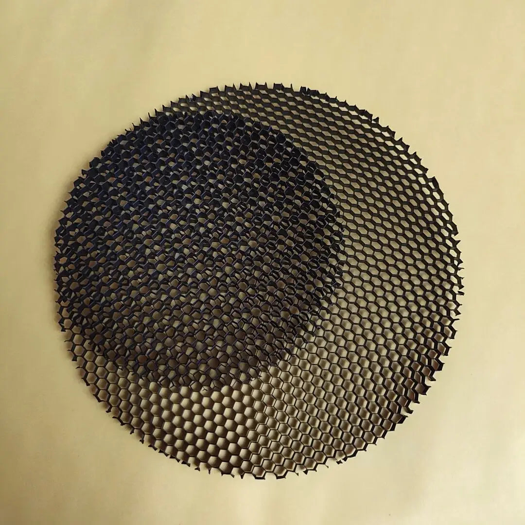 grille protection nid d'abeille noire spot encastrable aluminium anti éblouissement moderne