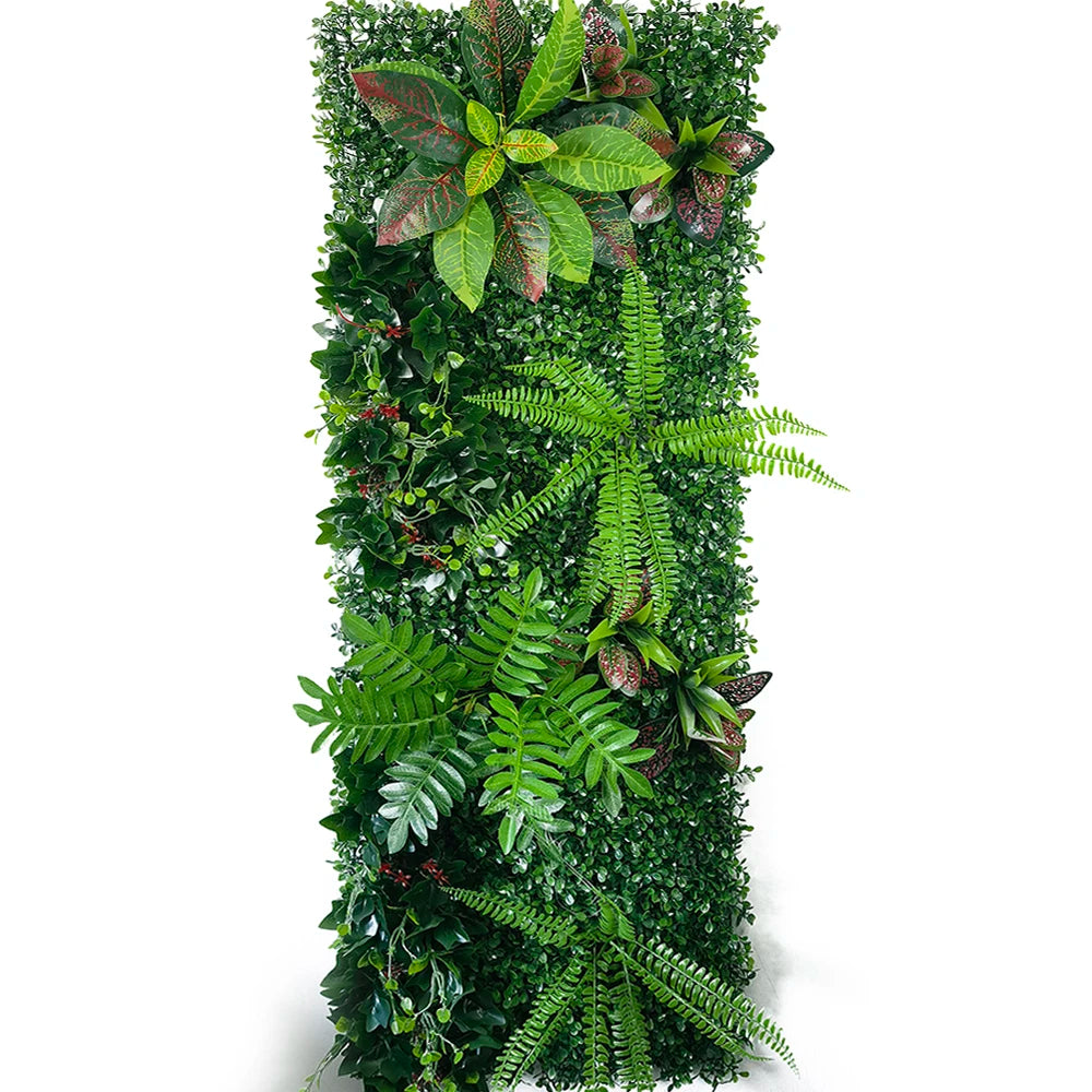 panneau mural pelouse artificielle plante décorative jardin intérieur extérieur décoration murale fleurs vertes artificielles