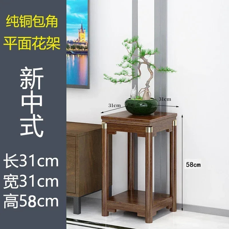 meuble appoint bois massif moderne table tiroir meuble double plateau vase bleu figurine bouteille