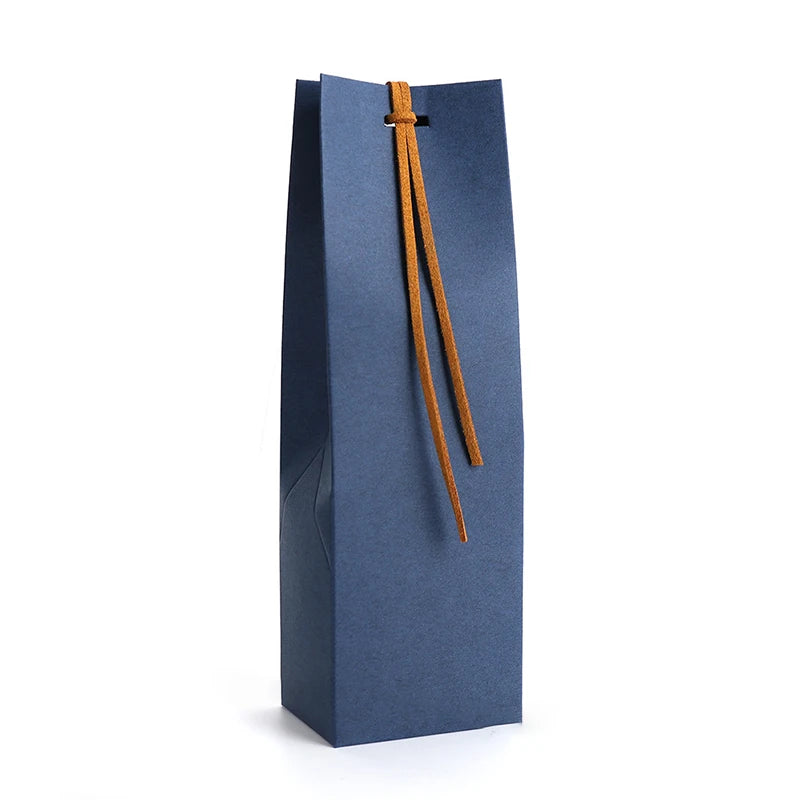 sac vin moderne ruban motif floral violet jaune bleu clair rose orange étiquette nom