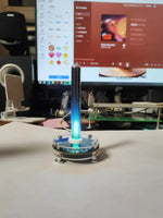 lampe led arbre colorées moderne anniversaire rayures graphiques usb