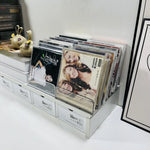 support disques cd transparent moderne rangement disques cds sans tracas usage multiple plastique minimaliste