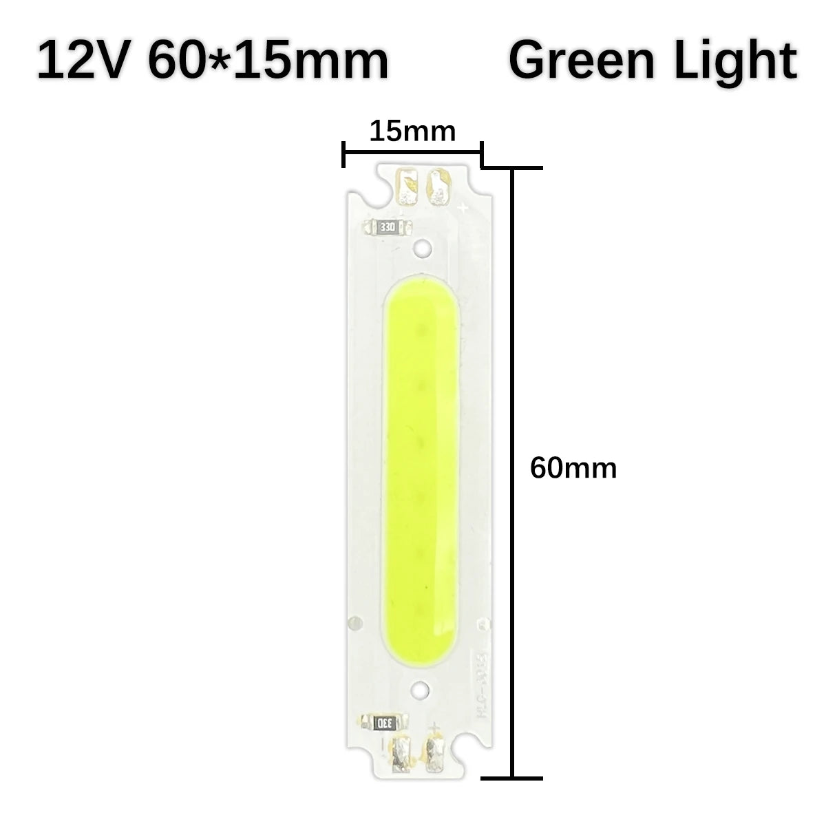 ampoules led cob 12v 2w vert clair orange blanc modernes diodes puces aluminium
