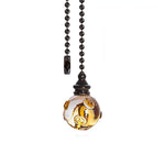 suspension transparentes motifs internes modernes ventilateur lustre cristal chaînes élégantes intérieurs colorés bleu rouge