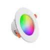spots led intelligents 10w rgb changeants blanc moderne clips métalliques téléphone enceinte