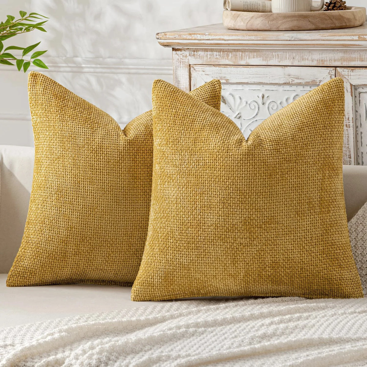 housse coussin carré bleu marine chenille polyester moderne zip blanc