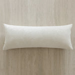 housse coussin rectangulaire polyester motif géométrique moderne décoration maison hospitalière beige clair