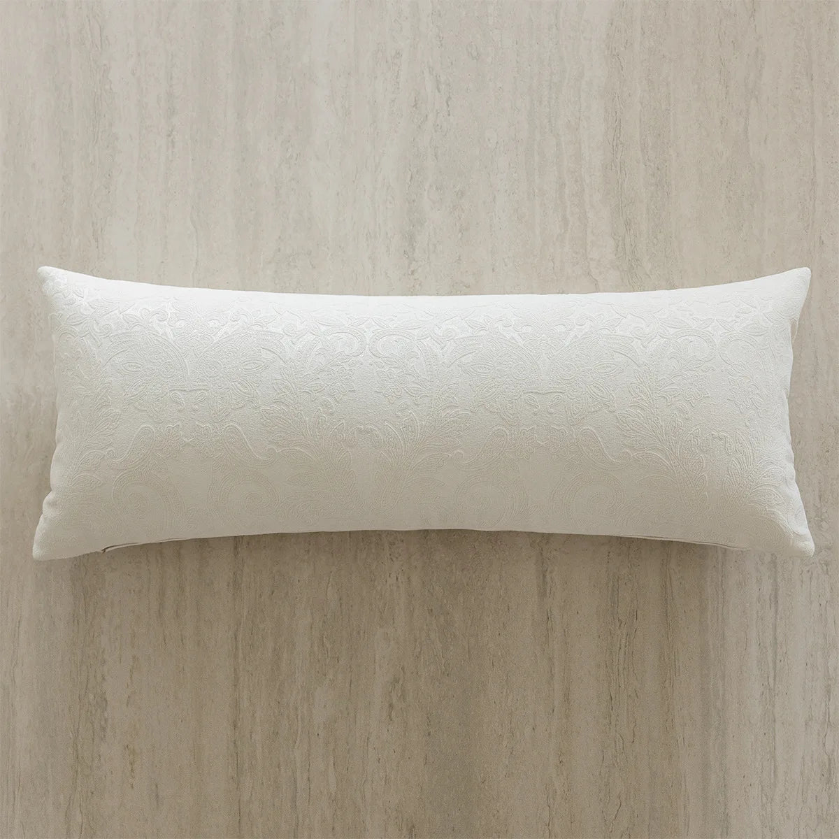 housse coussin rectangulaire polyester motif géométrique moderne décoration maison hospitalière beige clair