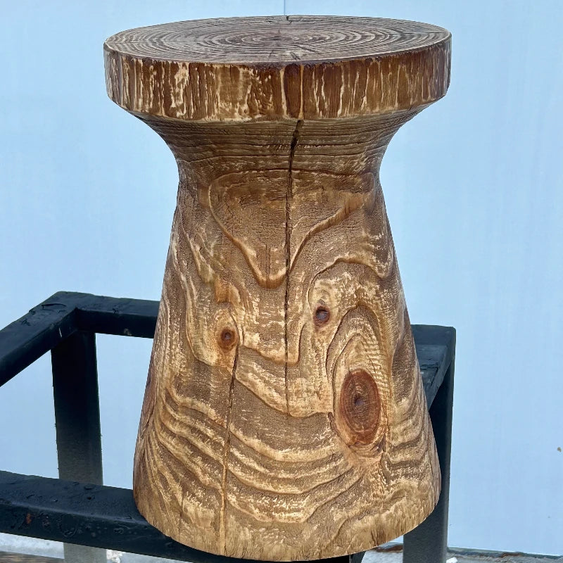 table d'appoint rustique moderne table bois grain naturel tasse livre plateau