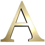 lettres alphabet dorées acrylique 3d autocollant mural décoration maison chic classique mat