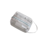 sac main vert maille moderne fermeture eclaire rangement chargeur cable boite données