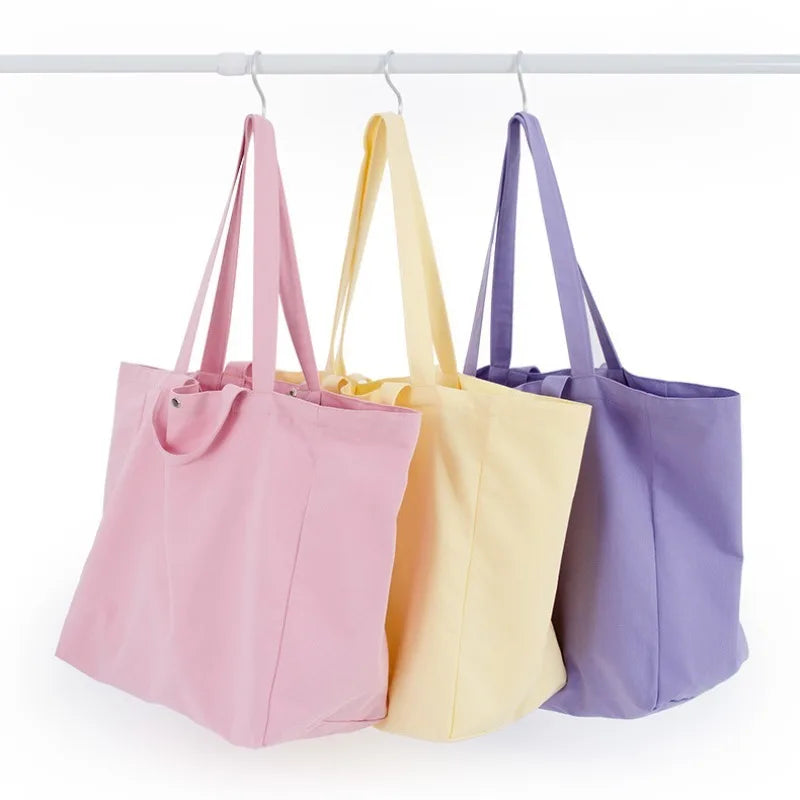 sac main décontracté polyester fermeture éclair couleurs blanc rose jaune violet vert noir