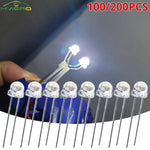 Diodes led 5mm bleu vert rouge blanc chaud jaune violet rose orange transparentes 20000h