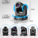 projecteur lumière mobile 150W prismes couleurs gobos moderne disco scène DJ