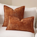 taies d'oreiller chenille gris beige motif solide contemporain non toxique dimension 45x45cm decoration maison