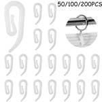 clips rideau blanc moderne opaques polonais accessoires volets attache fenetre crochets anneau suspension