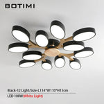 plafonnier moderne blanc bois éclairage led surface montée flux lumineux 249 2000 mètres carrés