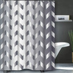 Rideau de douche couleur argent, avec un motif de rideau classique, idéal pour ajouter une touche d'élégance à votre salle de bains.