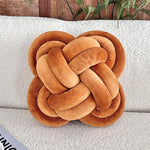 coussin noué moderne couleur crème blanc gris marron bleu turquoise or