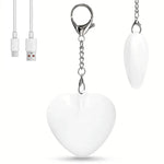 lampe sac main blanc coeur sensoriel led rechargeable ambre moderne compact chainette boucle