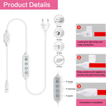 adaptateur led commutateur atténuation blanc moderne câble puissance 100cm prises eu uk us