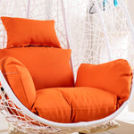 fauteuil suspendu moderne coussins orange vert jaune rouge beige polyester coton respirant fixations