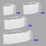 applique murale led moderne blanc rayures diagonales ip65 10w 26cm 78cm chambre salonextérieur