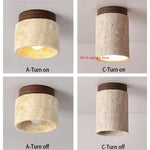lampe moderne ampoule led texture granulée couleur beige brun foncé minimaliste
