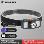 lampe frontale led noir blanche ajustable ceinture urgence éclairage extérieur