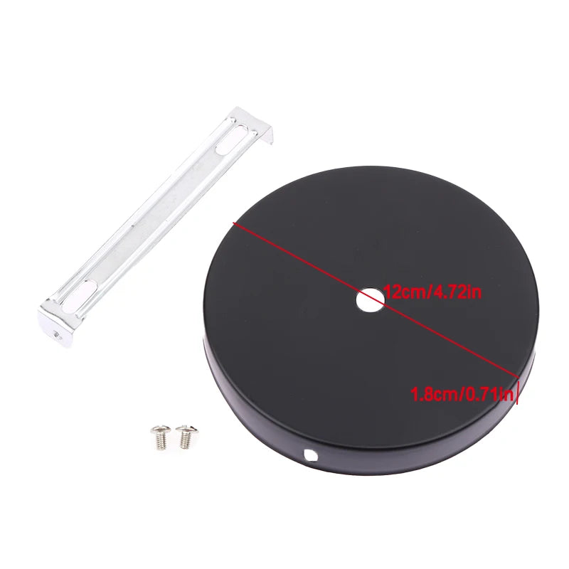 disques suspension noir blanc modernes 12cm tringles vis fixations mur