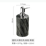 distributeur savon liquide marbre moderne noir blanc gris élégant salle bain