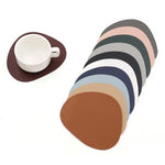 tapis souris moderne marron gris noir beige bleu marine vert foncé simili cuir respectueux