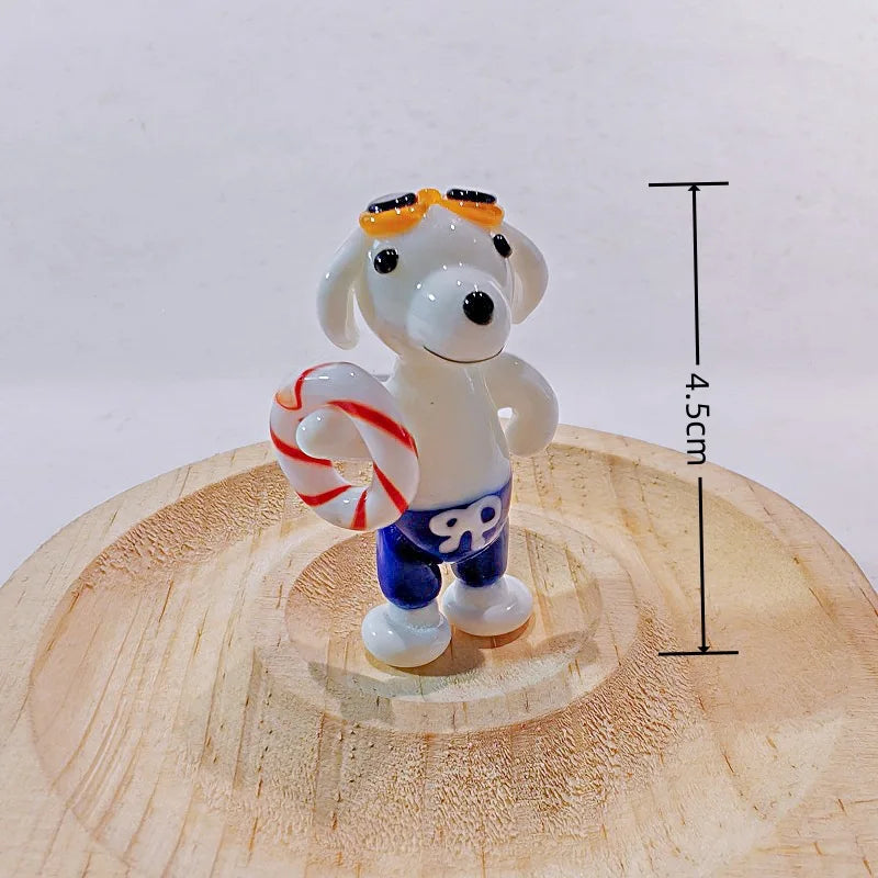 ornements maison figurines animaux céramique couleurs variées cartoon motifs simples