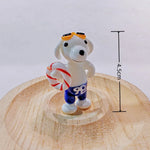 ornements maison figurines animaux céramique couleurs variées cartoon motifs simples