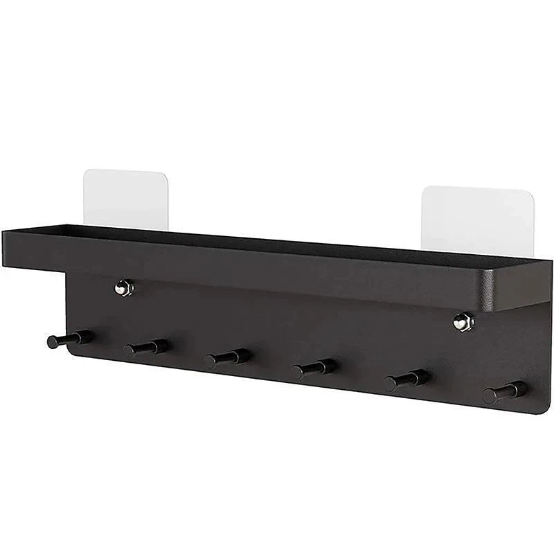 porte clés mural noir moderne porte lunettes téléphone savonnette papier rasoir ciseaux règle