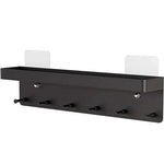 porte clés mural noir moderne porte lunettes téléphone savonnette papier rasoir ciseaux règle