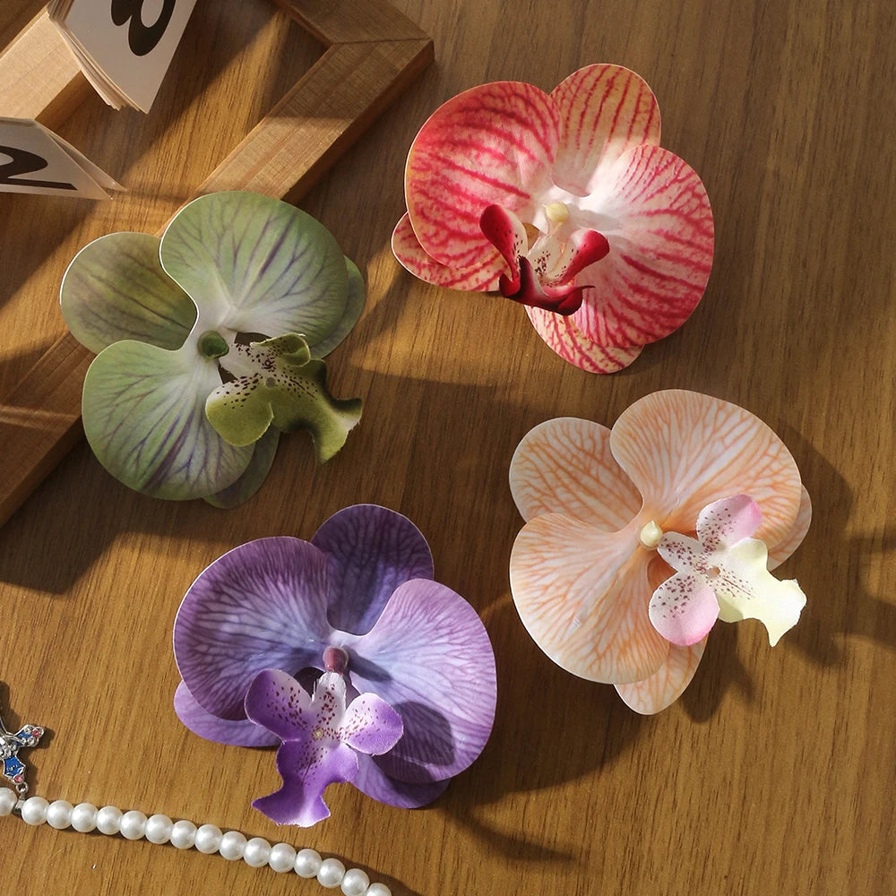 fleurs artificielles orchidées clips décoration mariage intérieur composition florale maison