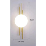 lampe murale moderne minimaliste noir doré éclairage chambre salon entrée étude