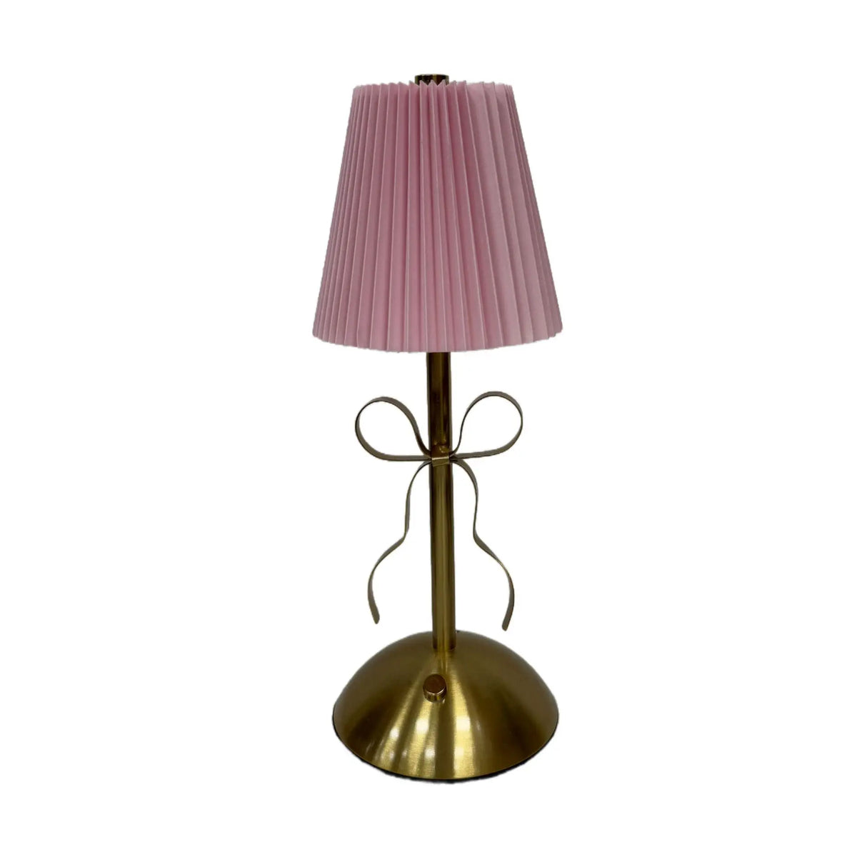 veilleuse rechargeable led moderne plissée abatjour or blanccrème rose chambre