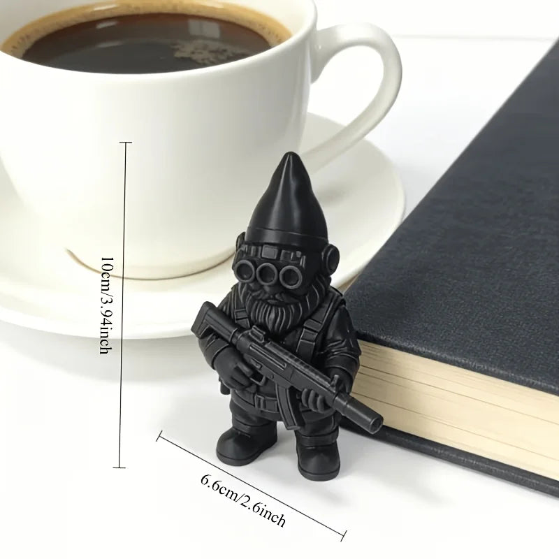 statuette lutteur noir mat moderne intérieur extérieur sans électricité