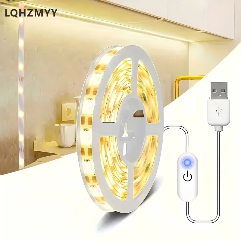 bande led flexible blanc 3000k 6000k controle tactile usb alimentation adaptable