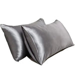 taies d'oreiller polyester uni modernes 51x76cm pièces gris doré blanc pale rose