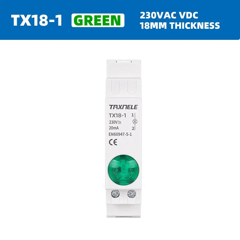Rail LED Indicateur Blanc Vert Bleu Rouge Câble G6MM Plaque Fixation Moderne Fonctionnel