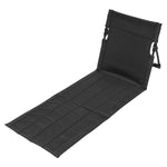 chaise pliable moderne portable clips sac rangement beige noir extérieur camping plage
